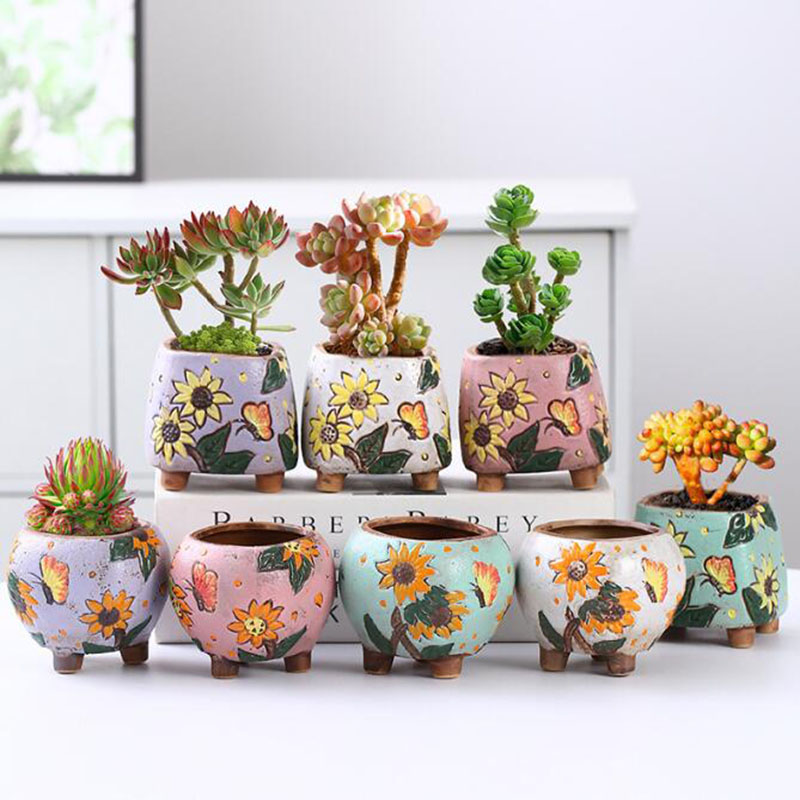 Gardening Tools Cute - Корейский стиль, подсолнух, горшок для суккулентов,