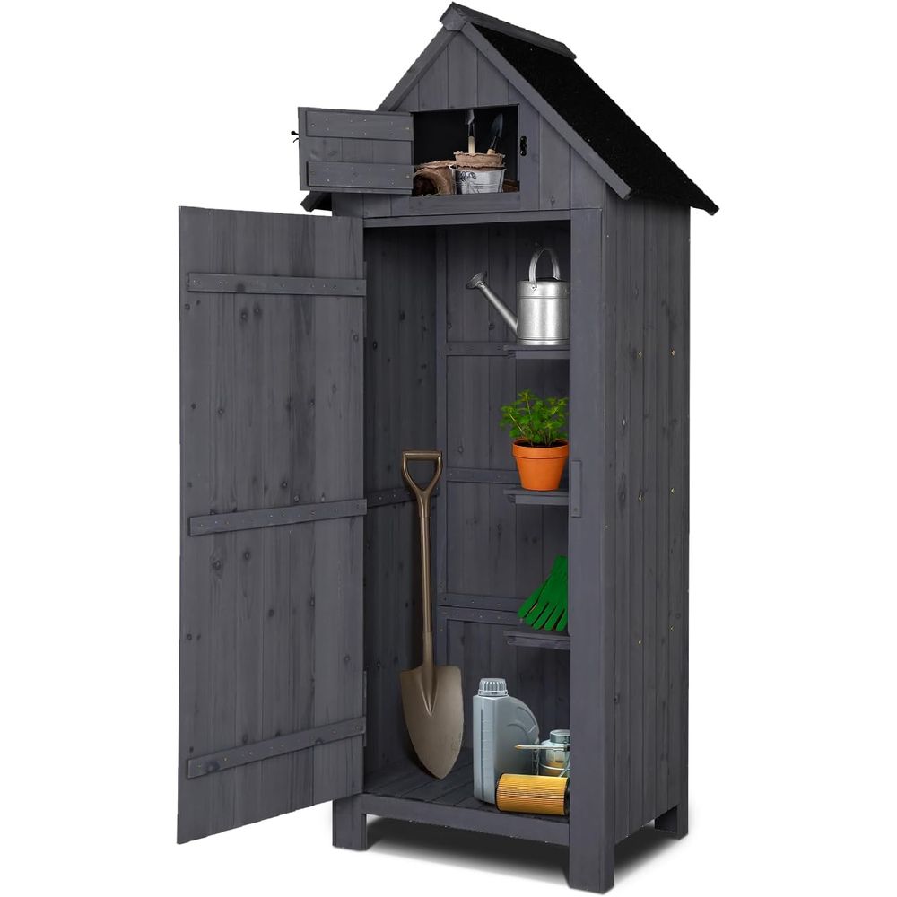 Gardening Tools Wooden - Уличный деревянный сарай для хранения, садовый