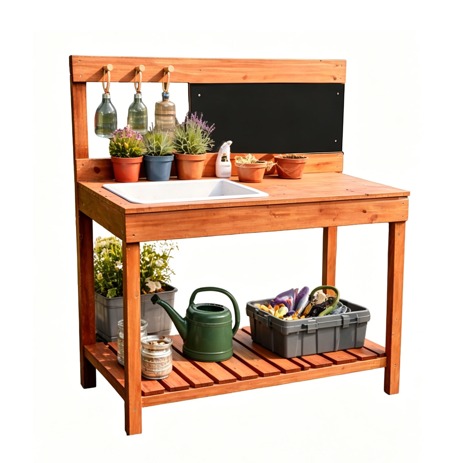 Gardening Tools Wooden - Деревянные столы для посадки растений для