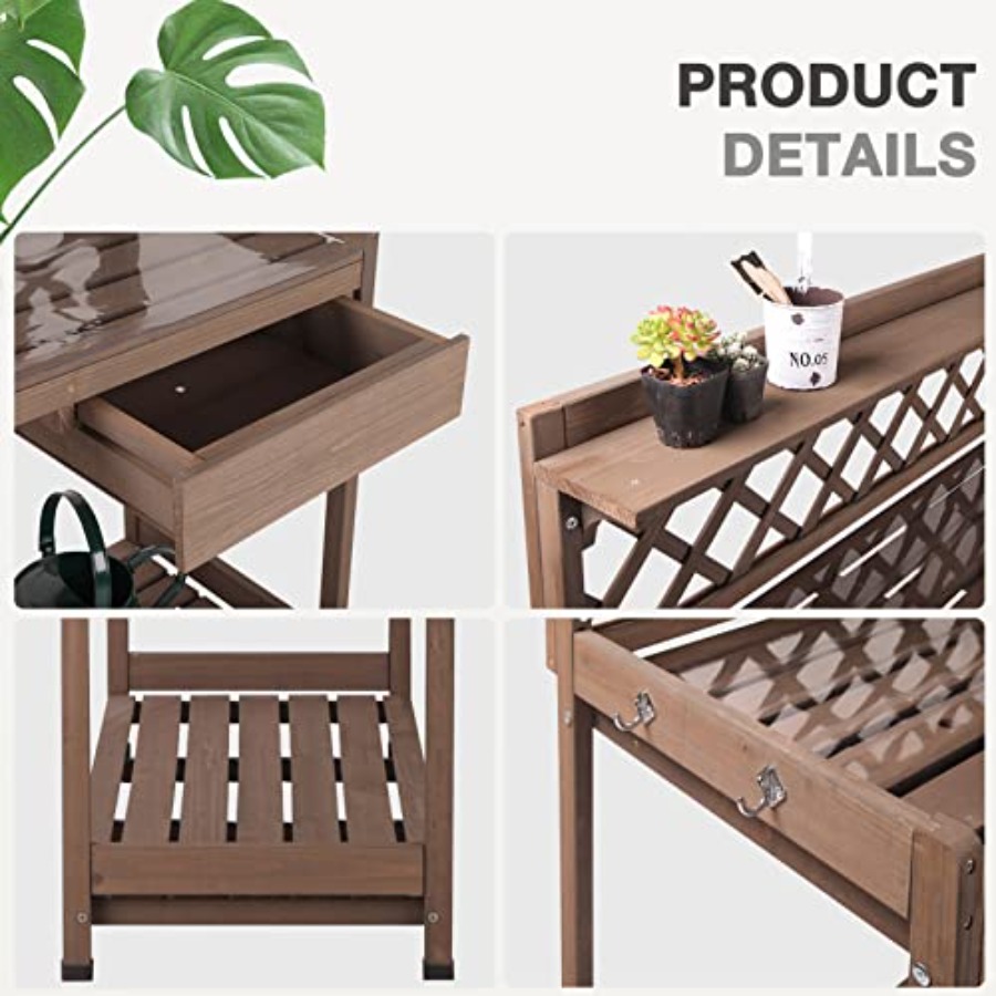 Садовая верстак-тумба для раст – обзор и цена Gardening Tools Wooden