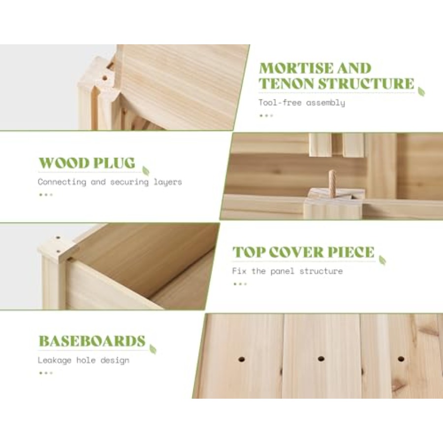 Трехъярусная приподнятая грядк – обзор и цена Gardening Tools Wooden